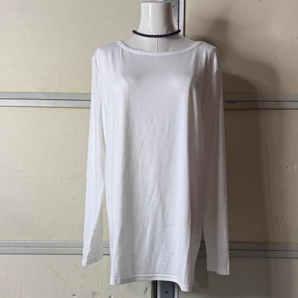 Classic White Long Sleeve Top
